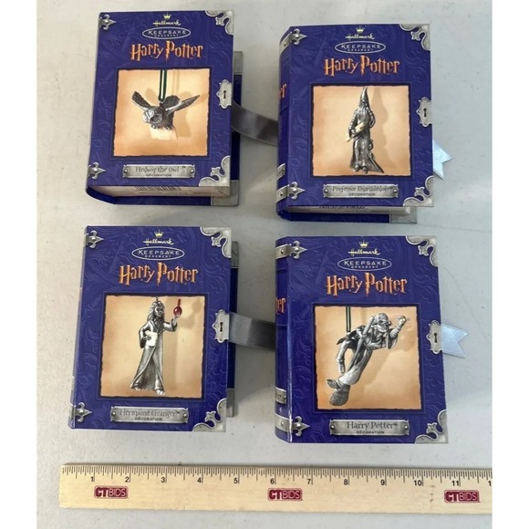 Lot of 4 Harry Potter Keepsake Ornaments